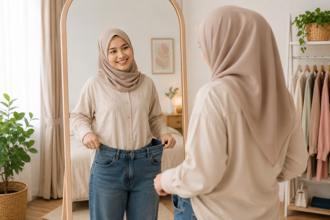 Wanita Melayu bertudung yakin dengan perubahan diri